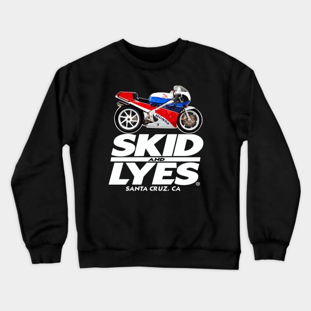 SKID & LYES Crewneck Sweatshirt by SKIDVOODOO